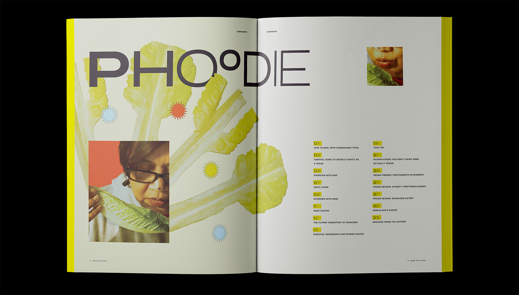 phoodie table of contents
